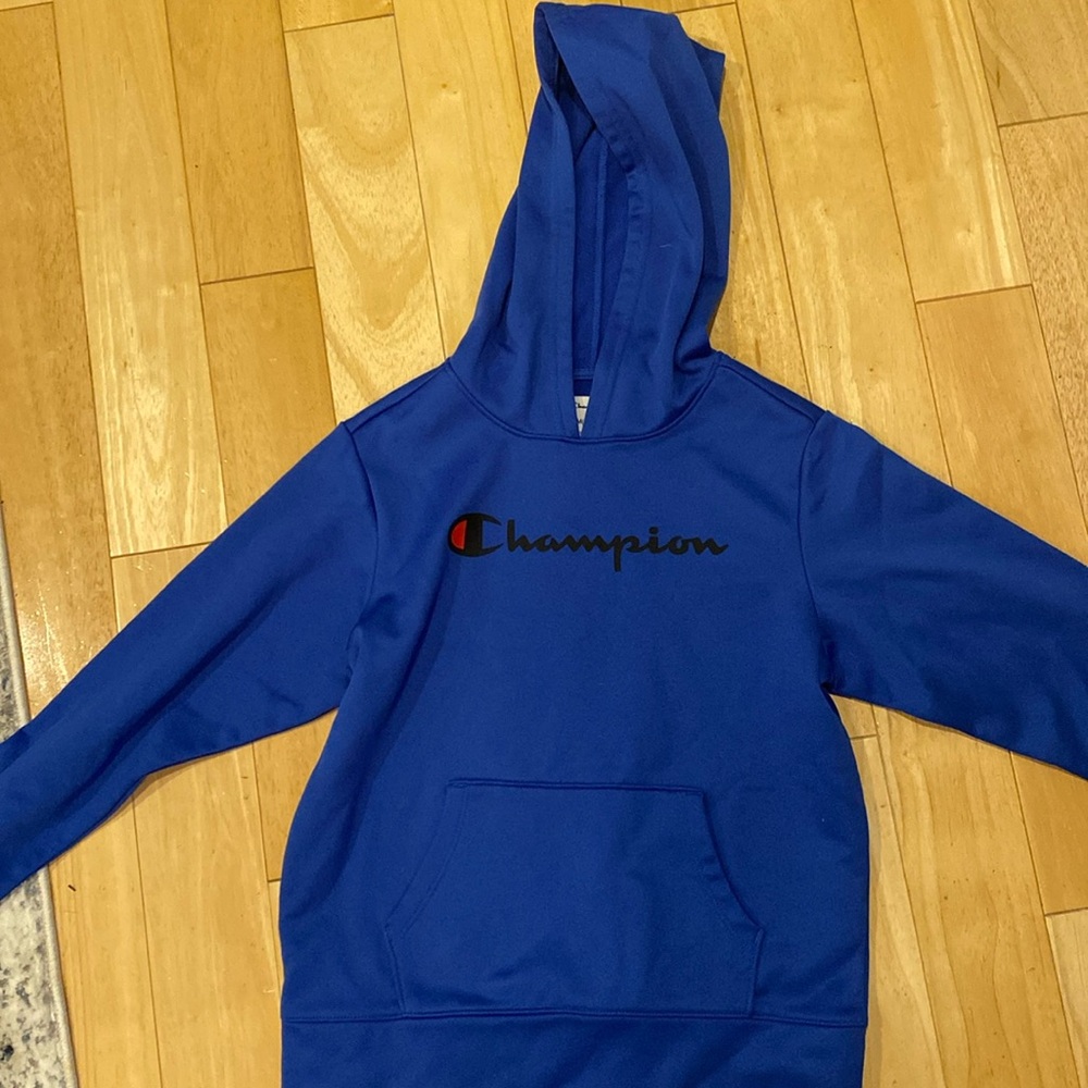 Blue champion hoodie